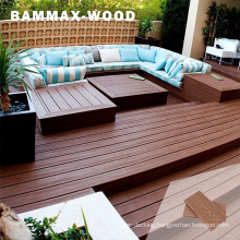 Decorative Outdoor Waterproof Swimming Pool Flooring Cover Hollow Wood Plastic WPC Composite Decking Solid